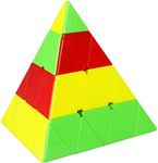 CuberSpeed Qiyi 4x4 Pyramid stickerless Magic Cube Qiyi Master Pyraminx Speed Cube