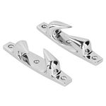 Kelepu 2pcs Boat Cleat, 4.69in 316 Stainless Steel Universal Durable Anchoring Mooring Cleats Left Right Fairlead for Marine Boat Yacht