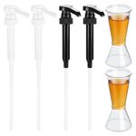 4 Pieces Syrup Pumps, Coffee Syrup Pump Dispenser, 8ml-10ml Syrup Portion Pump, Reusable Syrup Pump for Flavorings Bottles, Coffee Syrup Dispenser Pumps