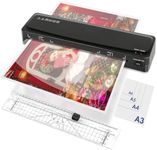 Laminator A3 Laminator Machine 70 Seconds Fast Warm-up,13 Inch Cold and Thermal Laminator with 20 Laminating Sheets, 5-in-1 Laminating Machine with Paper Trimmer for Home Office Use