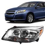 FIONE - For Chevy Malibu Headlight Assembly 2013-2015 Projector 2016 Limited Replacement Halogen Headlamp Left Driver Side 23294939 25919067 GM2502362