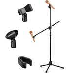 Microphone Stand Boom with Free Adjustable Clips