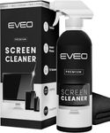 EVEO® Screen Cleaner Spray Kit (Streak-Free) TV Screen Cleaner for Smart TV, LCD, LED, OLED | Computer Screen Cleaner Spray and Wipe Microfiber Cloth for TV, Monitor, Laptop, iPad, Car & More - 1 Pack