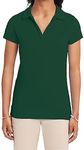 IZOD Juniors Uniform Short Sleeve Performance Polo, Forest Green, X-Large