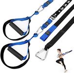 FITINDEX Bodyweight Resistance Trainer Kit, Home Suspension Training Straps, Fitness Resistance Trainer with Resistance Loop Bands, Full Body Workout for Indoor or Outdoor Gym