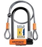 Kryptonite Evolution Mini 7 Bike U Lock & 4 Foot Flex Cable - Sold Secure Gold