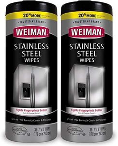 Weiman Stainless Steel Wipes, 30 ct-2 pk