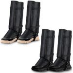 VercanMonth 2 Pairs Snake Gaiters Waterproof Protective Snake Leggings for Men and Women, Bite Protection with Adjustable Size for Lower Legs, Hunting Hiking and Farm Working