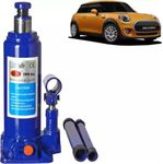 JAGGER JAG299 3 TON Hydraulic Universal Bottle Car Jack, Compatible for All Cars, Material - Alloy Steel, Color - Blue, Lifting Capacity ([ 3 TON ])