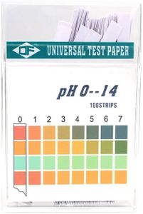 100PCS Test Strips pH 0-14 Alkaline Acid Urine Saliva Litmus Paper Kit Sticks for Saliva Urine Water Soil Testing Pet Food and Diet pH Monitoring