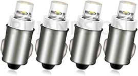 Ruiandsion BA7S Instrument LED Light F3 1 LED 12V DC 50LM Car Mini Bulbs Lamps Led Car Instrument Light Warning lamp,Negative Earth (Pack of 4) White