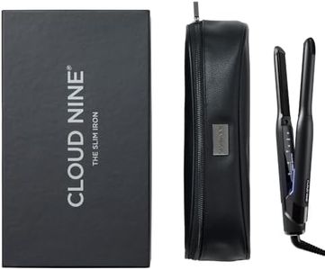 CLOUD NINE The New Slim Iron Hair Straightener | Variable Temperature Control Quick Heat Frictionless Styling | Revive Mode Digital Display 360° Swivel Cord | Mineral Infused Plates | Smooth Sleek