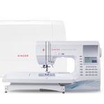 SINGER Quantum Stylist 9960 Computerized Sewing & Quilting Machine with Extension Table & Accessory Kit | 600 built-in stitches & Lettering, Full Metal Frame, LED Light & High-End Touch buttons