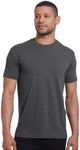 True Classic Men's Short Sleeve Crew Neck T-Shirt, 4XL, Charcoal Heather Gray, 1 Pack