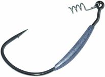 Gamakatsu Weighted Superline Spring Hook-4 Per Pack (Black, 4/0-1/16) (296414-1/16)