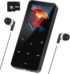 144GB MP3 Player with Bluetooth 5.2, Music Player with Built-in Speaker/FM Radio/Voice Recorder/E-Book Reader, Lossless Sound Multifunctional Mini Design Ideal for Sport Running (Earphones Included)