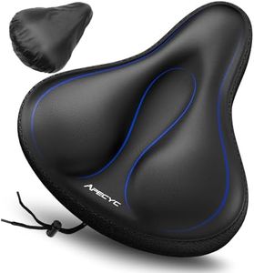 APECYC Extra Wide Bike Seat Cushion – Oversized Gel Padded Bicycle Saddle Cushion for Ultimate Comfort and Soft Exercise Bike Seat Cover for Peloton, Stationary, Mountain Bikes