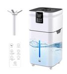30L/7.93Gal Commercial Humidifier for Large Room up to 4200 sq ft, 3000mL/H Spray Output Whole House Humidifier with Precision Sensor for Home, Office, Plants, Warehouse
