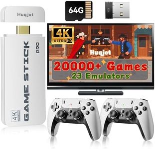 2026 NEW Upgrade Retro Gaming Console Pro, Vide Game Consoles with 4K HDMI, Built-in 20000+ Games & 23 Emulators, Plug and Play Video Gaming Consoles with Upgrade Dual 2.4G Wireless Controllers (64G)