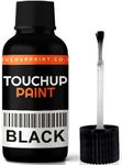 Xtremeauto Enamel Touch Up Paint 30ml For Kitchen Appliances & Bathroom - Fast Drying Repair Pen - Suitable For Radiator, Shower, Fridge, Sink, Chips and Scrapes (Black)