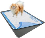 Skywin Dog Pad Holder Tray for 28 x 34 Inches Training Pads - Easy to Clean and Store Perfect for Dog Potty Tray – Silicon Wee Wee Pad Holder, No Spill Pee Pad Holder for Dogs (Grey)