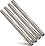 Gisafai 4 Pcs Cold Rolled Steel Tube Metal Seamless Round Tubing 3/4'' OD, 0.51'' ID, 0.12'' Wall, 12'' Length for Industries Automotive Applications, Strong and Durable