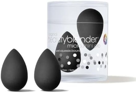 Beautyblender® | Micro Mini Pro Black Beauty Blender Makeup Sponges, Super-Soft Foam Easily Blends Concealers & Highlighters, Made in USA, Reusable, Washable, Streak Free Application, 2 Pack
