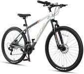 AVASTA 27.5-inch Mountain Bike for Man Male and Woman Female Adult with Lightweight Aluminum Alloy Frame and Dual Disc Brakes,Front Suspension,21-Speed Gear Shifters,Hidden Brake Cables,Golden
