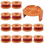 WANGCL 13 Pack WA0010 Replacement Trimmer Spool Line 0.065 for Worx Trimmer spools Weed Eater String Weed Wacker Spool Replacement Parts