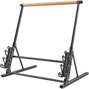 Kipika Barre de ballet, système de barre de ballet portable autoportante, barre de ballet de danse pour équipement d'entraînement à domicile, se replie à plat, 4 hauteurs, haltère de rangement, 101,6