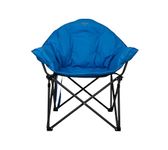 Vango Thor Over-Sized Chair, X-Large [Amazon Exclusive], XL Wide Seat, Wraparound Design Folding Chair for Camping, Garden, Fishing, Blue