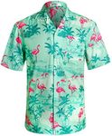 APTRO Men's Hawaiian Shirt Short Sl