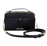 Michael Kors Medium Double Zip Phone Crossbody, Black