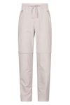 Mountain Warehouse Explorer Womens Zip-Off Trousers - Lightweight, Convertible Bottoms with Lots of Pockets - for Spring Summer, Walking, Hiking, Outdoors Beige Women's Size 14