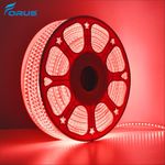 Forus LED Rope Strip Light 25 Meters 2 Year Warranty, Outdoor Waterproof Decorative Cove Lights for Ceiling, Balcony, Home Decor, Interior Decoration, Flexible Rope Light for Diwali, Christmas -Red