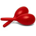 TIGER MAR49-RD Full Size Plastic Maracas - Red - One Pair