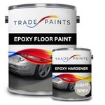 2 Pack Epoxy Garage Floor Paint - 5 litres (Light Grey BS00A05)