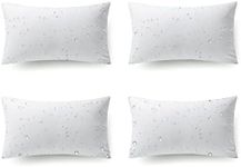 Phantoscope 12 x 20 Outdoor Pillow Inserts - Pack of 4 Outdoor Pillows Water Resistant Throw Pillow Inserts Hypoallergenic Square Decorative Couch Sham Cushion Stuffer