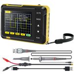 Handheld Oscilloscope Kit 1000mAh Portable Mini Digital Oscilloscope 2.8inch Screen Professional DSO152 Small Oscilloscope 2.5MS/s Sampling Rate 200KHz Bandwidth for Measure Waveform