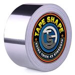 Vingardium Leviosa VL 1 Rolls Aluminium Foil Tape 50mm x 50m Heavy Duty Strong Adhesive Heat Resistant Insulation Tape for Sealing Ducts Car Panel and Pipework (50mm x 50m, 1 Roll)