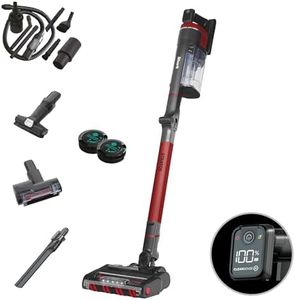 Shark Stratos Cordless Stick Vacuum Cleaner with Anti Hair Wrap Plus, Clean Sense IQ & Anti-Odour Tech, 60 Mins Run-Time with Car Kit, Pet, Crevice & Multi-Surface Tools, Exclusive, Red IZ400UKTSB