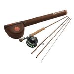 Redington All Water Fly Fishing Kit, 8 Weight 9 Foot Inshore Rod, Crosswater Reel, Fly Line, Leader, & Carrying Case