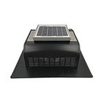 Solar Roof Vent - Solar Attic Fan - Solar SlantBlaster Black - Slantback Vent