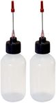 2-2oz Plastic Squeeze Bottles 1.5" Stainless Applicators