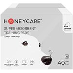 HONEY CARE All-Absorb Dog/Puppy Potty Training Pads, 5-Layer Leak-Proof Jumbo-Size Absorb Eliminating Urine Odor Pet Pee Pad (Magic Funnel, XL 28x34 inch, 40ct)