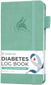 Clever Fox Diabetes Log Book – Daily Diabetic Food Journal with Blood Glucose Tracker – Blood Sugar Notebook for Diabetics Control (Mint Green)