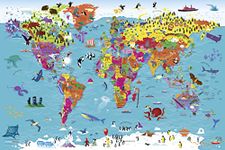 Collins Children’s World Wall Map: An illustrated poster for your wall: 12 (Collins Children's Poster)