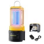 Bug Zapper Outdoor, Mellif Mosquito Killer Compatible with Dewalt 20V Max Battery(No Battery Included), Corded/Cordless, Type-C Charger, 2550V Electric Fly Trap for Patio, Yard, Home, Camping