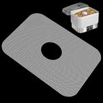 GUCUJI Pack of 5 Premium Non Stick Rectangle Fillet Silicone Dehydrator Sheets for Fruit Dryer Mesh