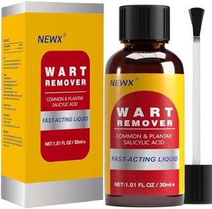 NewX Fast Action Liquid Wart Gel Maximum Strength - Wart Remover Fast Acting Plantar Wart Common Wart Flat Wart Corn Removal for Feet Toes Finger and Hand, Salicylic Acid